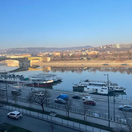 Unique View On Danube, Margaret Island, Buda Hills Budapest